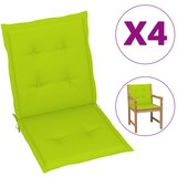 vidaXL Blazine za vrtne stole 4 kosi svetlo zelene 100x50x3 cm Cene