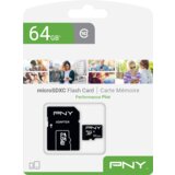 Pny Memorijska kartica MicroSDXC Performance Plus, 64GB, class 10, s adapterom Cijene