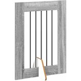  Vrata za pse s postoljem 2 pcs Siva sonoma 60 x 80 cm | shoptok.hr