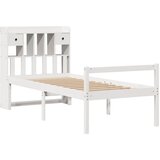  s regalom za knjige bez madraca bijeli 90x190cm borovina | shoptok.hr