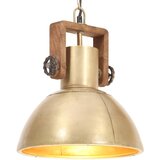  Industrijska viseća svjetiljka 25 W mjedena okrugla 30 cm E27 | shoptok.hr