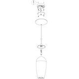 Eglo 96343 - led luster na sajli farsala 1xG9/2,5W/230V | Eponuda.com
