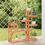 vidaXL Stalak za cvijeće 110 x 25 x 111 cm od masivne jelovine Cijene
