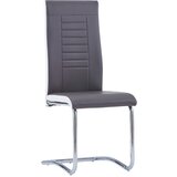 Furnova Nihajni jedilni stoli 4 kosi sivo umetno usnje, (21928784) | Shoptok.si
