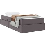  Krevet s madracem i skladištem s madracem 2 pcs Siva Koža - Siva 90 x 200 cm | shoptok.hr