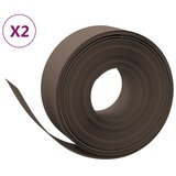  Vrtne ivice 2 kom smeđe 10 m 20 cm od polietilena | shoptok.hr