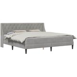  Okvir kreveta s madracem Svijetlo siva 180 x 200 cm Baršun | shoptok.hr