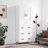  Visoka komoda bijela 69,5x34x180 cm konstruirano drvo | shoptok.hr