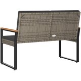  Vanjska klupa Siva i tamno siva 107 x 61 x 80 cm poliratan | shoptok.hr