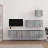 The Living Store Komplet TV omaric 4-delni siva sonoma inženirski les - TV Omarica, (21374229) Cene