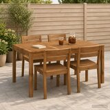  Stol za večeru u vrtu Prirodna 147 x 88,5 x 75 cm | shoptok.hr