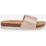 Boto Women's Cork Platform Slippers With Decorative Detail Gold Vessira | Shoptok.si