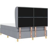  Postelja s pomičnim dnom in vzmetnico v svetlo sivi barvi, 160x200 cm, blago, (22052176) | Shoptok.si