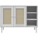  Komoda SENJA bijela izgled ratana 112x40x80 cm masivna borovina | shoptok.hr