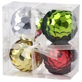 Festa Icy foam, novogodišnja kugla, hologram, jednobojne, 8cm, 4K | ePonuda.com