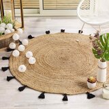 Douceur d intérieur Crni/u prirodnoj boji okrugli tepih ø 120 cm Shira – | shoptok.hr