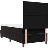  Box Spring postelja z vzmetnico in klopjo Črna 100x200 cm Velur | Shoptok.si