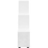  Regal za knjige u obliku stepenica sjajni bijeli 107 cm drveni | shoptok.hr