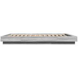  Okvir za krevet s LED svjetlima boja hrasta 140 x 200 cm drveni | shoptok.hr