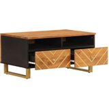  Stolić za kavu smeđe-crni 80x54x40 cm od masivnog drva manga | shoptok.hr