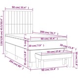  Krevet s oprugama i madracem plavi 90 x 200 cm od tkanine | shoptok.hr