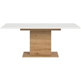 MID.YOU Raztegljiva Miza Marlon, Bela, Barva Hrasta, 150-190x90cm | Shoptok.si