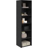 vidaXL Za omarice Črna Orehovina 50 x 41 x 185 cm Konstruiran les | Shoptok.si