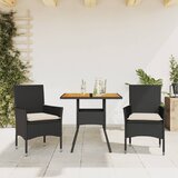  5-dijelna vrtna blagovaonski set s jastucima poliratan i bagrem | shoptok.hr