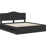 Okvir za krevet Crna 180 x 200 cm Čvrsto borovo drvo | shoptok.hr