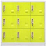 vidaXL Ormarići s ključem 5 kom svjetlosivi/zeleni 90x45x92,5 cm čelik | shoptok.hr