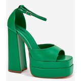 Boto Women's Sandals On Heels And Platform Green Beloria | shoptok.hr