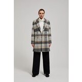Moodo Checkered double-breasted coat | Shoptok.si