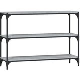 Maison Chic Knjižna omara - Knjižni regal siva sonoma 100x33x70,5 cm inž. les in jeklo, (21726125) | Shoptok.si