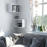 Woody Fashion Zidna polica Part White Cene