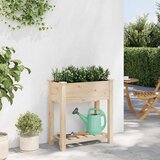  Vrtna saksija Bež 71 x 37 x 76,5 cm Čvrsto drvo jele | Eponuda.com