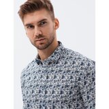 Ombre Moška srajca V1/V1whitenavyK633_120750 | Shoptok.si