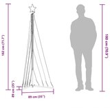 vidaXL Lučke za novoletno jelko 339 LED diod hladno bele 182 cm | Shoptok.si