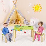 Otroška miza z dvema stoloma, zelena | Shoptok.si