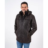 La Force Fashion muška invento kožna jakna pedro - tamno braon | Eponuda.com