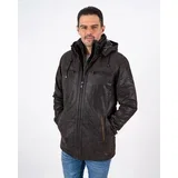 muška invento kožna jakna pedro - tamno braon