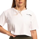 GymBeam Women‘s Limitless Cropped T-Shirt White | ePonuda.com