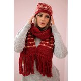 Kesi Women's set with scarf Anika K304 wine | Shoptok.si