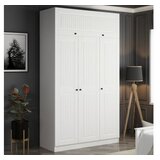 Hanah home minar 3 mebran kapak 2 Çekmece 255 - white white wardrobe | Eponuda.com