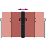  Uvlačiva bočna tenda 140 x 1000 cm terakota | shoptok.hr