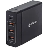 Docking stanica, 3xUSB A, 1xUSB C, 72W, Crna