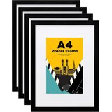 EGOFINE set 4 lesenih okvirjev za slike A4 z akrilnim steklom | Shoptok.si