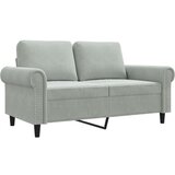 Maison Chic Dvosed kavč - Sofa - Kanape svetlo siv 120 cm žamet, (21727077) Cene