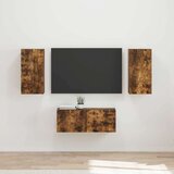  Komplet TV omaric 6 pcs Dimljeni oreh Konstruiran les - - Rjava - 96.31 - 98 x 31 x 29,5 cm - 2025-vidaXL-Uvoz_2 | Shoptok.si