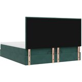  Okvir kreveta s madracima tamnozeleni 160x200cm baršunasti | shoptok.hr