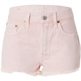 Levi's Kavbojke '501® ORIGINAL SHORT DARK INDIGO - WORN I' pastelno roza | Shoptok.si
